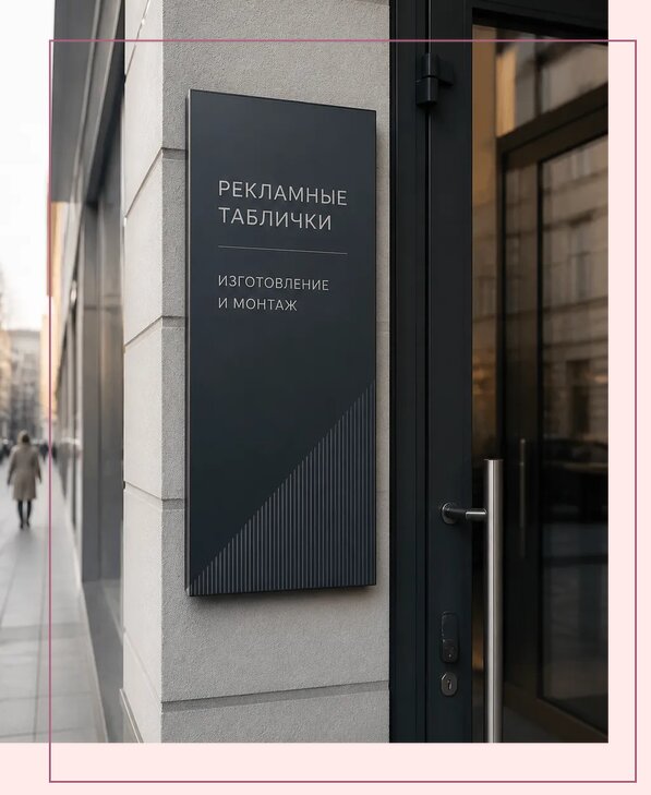 Рекламные таблички в Спасске-Дальнем по цене от 4656 р. | Аванза-Спс