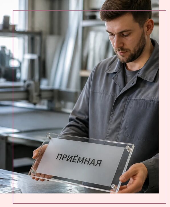 Таблички из оргстекла на заказ в Спасске-Дальнем от 4035 р. | Аванза-Спс